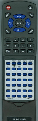 SANYO 076E0RU01A Replacement Remote