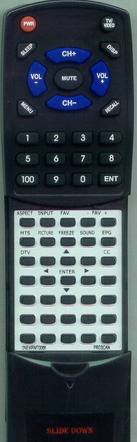 PROSCAN 0NEWRMT0068 Replacement Remote