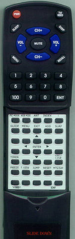 SONY KV34XBR2 Replacement Remote