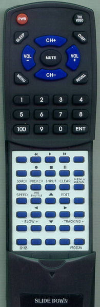 PROSCAN RT221325 Replacement Remote