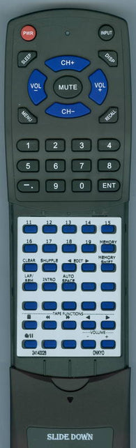 ONKYO RT24140028 Replacement Remote