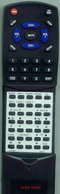 ONKYO TXV940 Replacement Remote