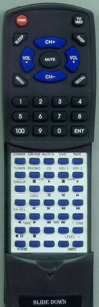 ONKYO RC 385S Replacement Remote