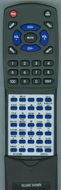 ONKYO RT24140388 Replacement Remote