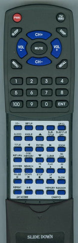 ONKYO RC388DV Replacement Remote