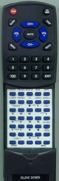 ONKYO RT24140427 Replacement Remote