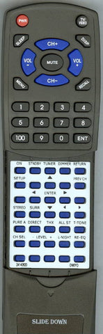 ONKYO TXSR803 Replacement Remote