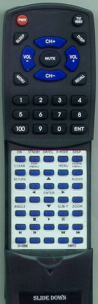 ONKYO HT-SP908 Replacement Remote