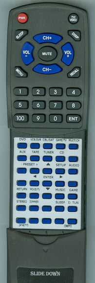 ONKYO HTS7100 Replacement Remote