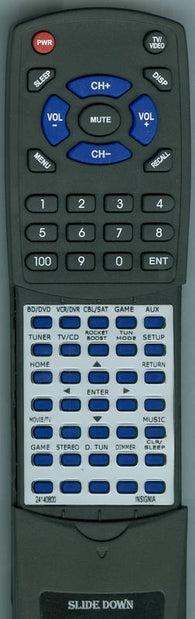 INSIGNIA RC800M Replacement Remote