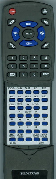 ONKYO RT24140834 Replacement Remote