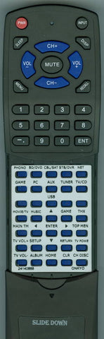 ONKYO TX866 Replacement Remote