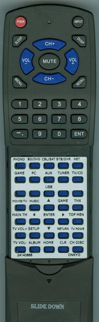 ONKYO P301 Replacement Remote