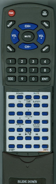 ONKYO RT24140877 Replacement Remote