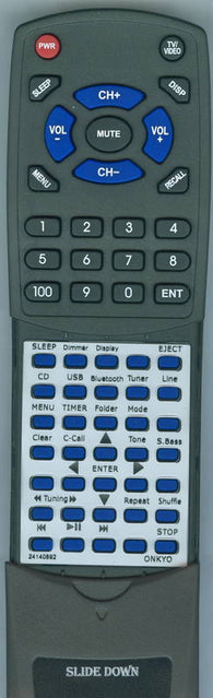 ONKYO RC892S Replacement Remote