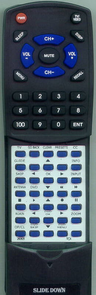 RCA 20F410T Replacement Remote