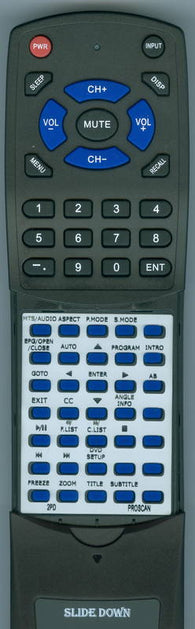 PROSCAN RT2PD Replacement Remote