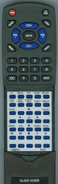 MAGNAVOX 313922887672 Replacement Remote