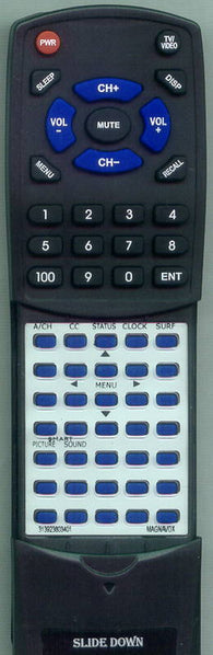 MAGNAVOX 20MS233S Replacement Remote