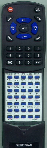 INSIGNIA RT3222765 Replacement Remote