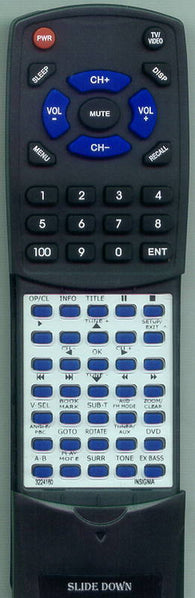 INSIGNIA NSH2002 Replacement Remote