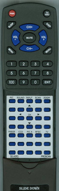 PROSCAN 32LA25Q Replacement Remote