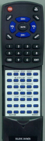 MAGNAVOX CDC552BK21 Replacement Remote