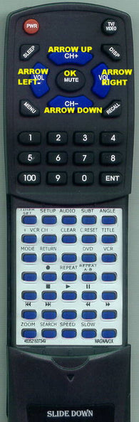 MAGNAVOXINSERT MDV530SL Replacement Remote