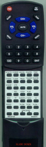 MAGNAVOX 483521917075 Replacement Remote