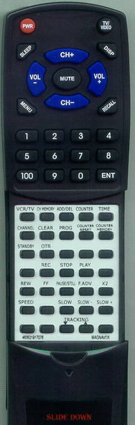 MAGNAVOX 483521917076 Replacement Remote