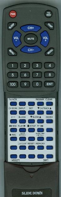 SANYO VHR9413 Replacement Remote