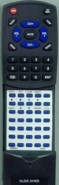 SANYO VHR9421 Replacement Remote