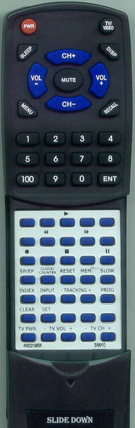 SANYO VHRH607 Replacement Remote