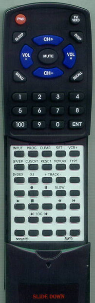 SANYO 645 022 8780 Replacement Remote