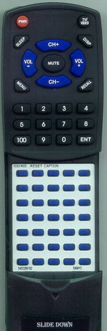 SANYO 645 026 8182 Replacement Remote