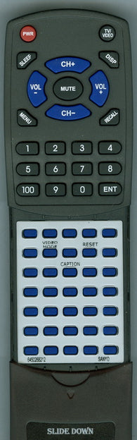 SANYO 645 026 8212 Replacement Remote