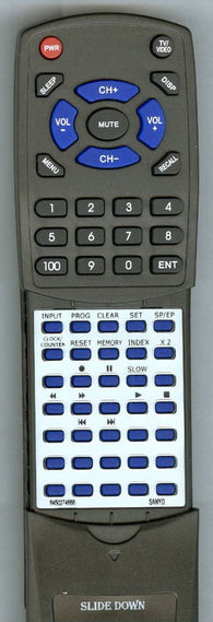 SANYO VWM370 Replacement Remote