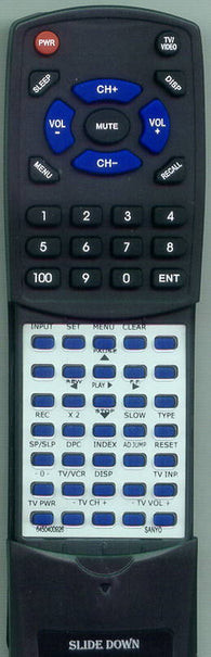 SANYO VHRM340 Replacement Remote