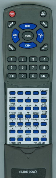 PANASONIC 6451055545 Replacement Remote