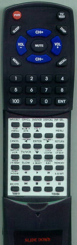 TOSHIBA SDV280 Replacement Remote