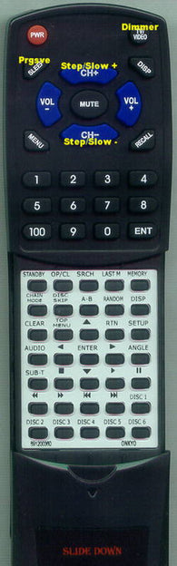 ONKYO DV-CP802 Replacement Remote