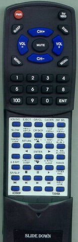 TOSHIBA SDV295 Replacement Remote