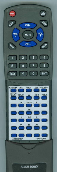 SAMSUNG UBDM8500ZA Replacement Remote