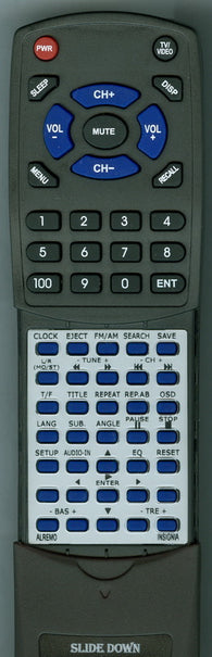 INSIGNIA RTALREMO Replacement Remote