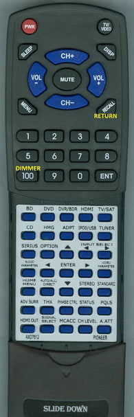 PIONEERINSERT VSX1121K Replacement Remote