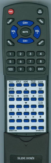 SAMSUNG UN55RU730DFXZA Replacement Remote