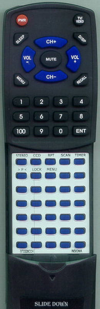 INSIGNIA BT-0329C---CH Replacement Remote