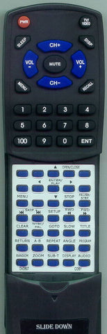 COBY DVD507 Replacement Remote