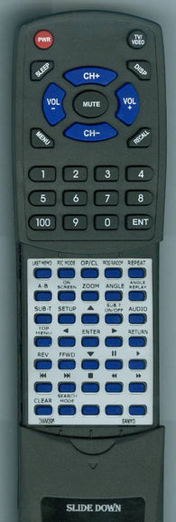 SANYO RTDWM395 Replacement Remote