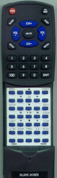 INSIGNIA NSP8DVD Replacement Remote